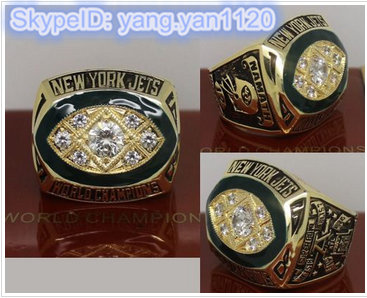 1968 NFL Super Bowl III New York Jets Championship Ring