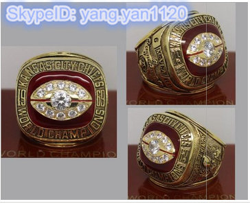 1969 NFL Super Bowl IV Kansas City Chiefs Championship Ring