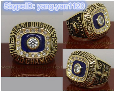 1972 NFL Super Bowl VII Miami Dolphins Championship Ring