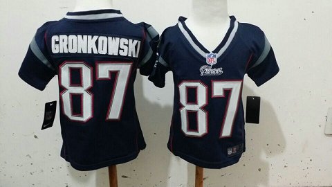 2-6 Kids Rob Gronkowski New England Patriots #87 Blue Jersey 2-6 Kids Rob Gronkowski New England Patriots #87 Blue Jersey