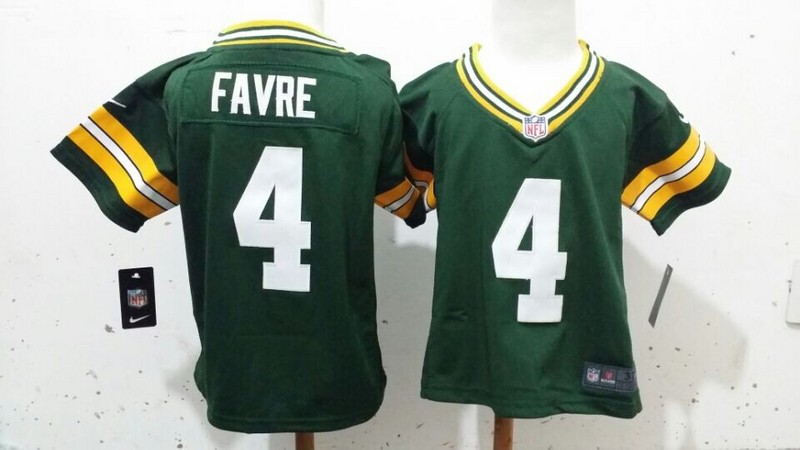 2-6 Years Old Kids Brett Favre Green Bay Packers #4 Green Stitched Nike Jersey 2-6 Years Old Kids Brett Favre Green Bay Packers #4 Green Stitched Nike Jersey
