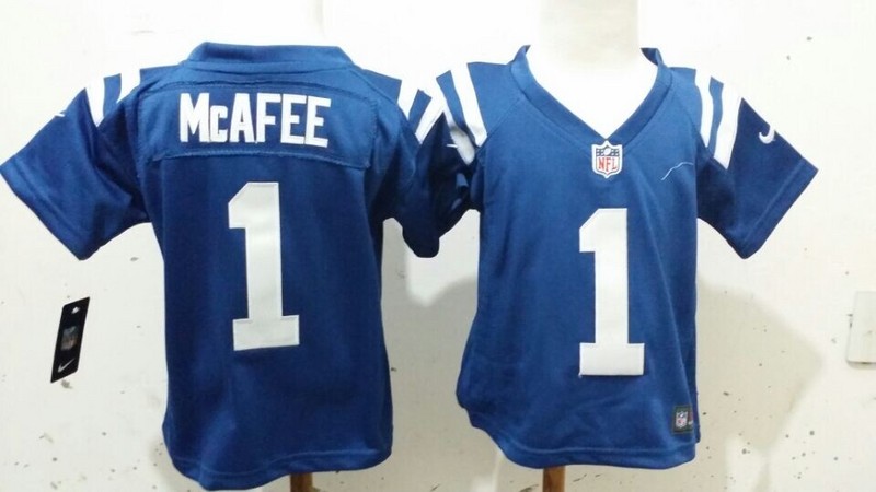 2-6 Years Old Kids Pat McAfee Indianapolis Colts #1 Blue Stitched Nike Jersey 2-6 Years Old Kids Pat McAfee Indianapolis Colts #1 Blue Stitched Nike Jersey