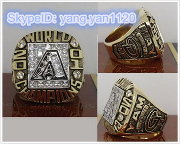 2001 Baseball Championship Rings Arizona Diamondbacks World Series Ring