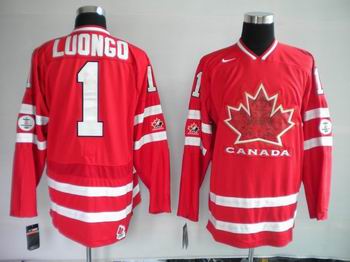 Ice  2010 OLYMPIC Team Canada 1 LUONGO red jersey