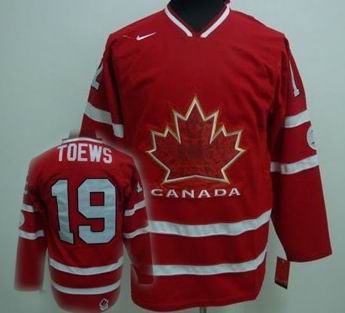 Ice  2010 OLYMPIC Team Canada 19 TOEWS red jersey