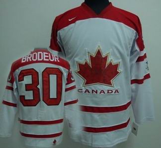 Ice 2010 OLYMPIC Team Canada 30 Brodeur white jersey Ice 2010 OLYMPIC Team Canada 30 Brodeur white jersey