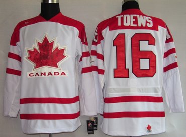 NHL Jerseys 16# Toews white (Olympic)