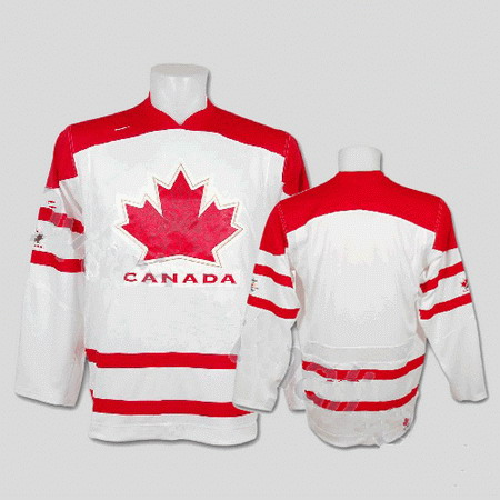 Team Canada 2010 Olympic Stitched Replithentic White blank Jersey Team Canada 2010 Olympic Stitched Replithentic White blank Jersey