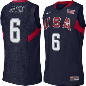 2008 USA Basketball #6 LeBron James Swingman Blue Jersey 2008 USA Basketball #6 LeBron James Swingman Blue Jersey