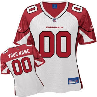 Arizona Cardinals Women Customized White Jersey Arizona Cardinals Women Customized White Jersey