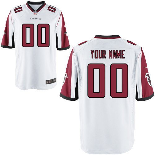 Men's Nike Atlanta Falcons Customized Game White Jerseys (S-4XL)