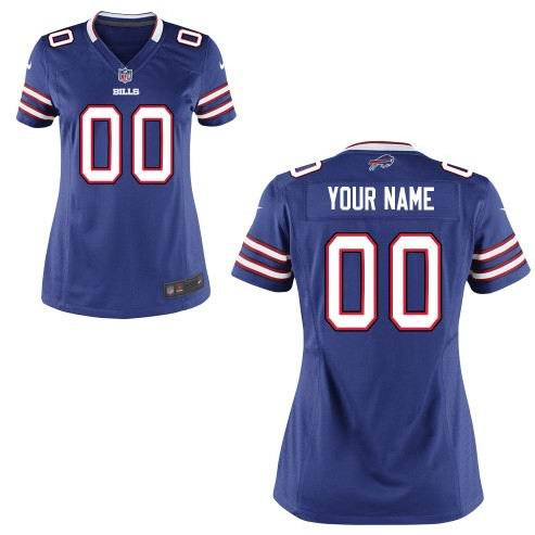 Women's Nike Buffalo Bills Customized Game Team blue Jerseys