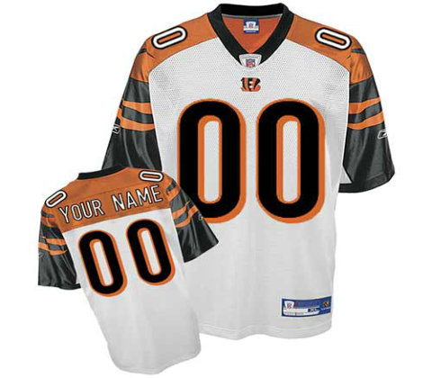 Cincinnati Bengals Customized Replica White Jerseys