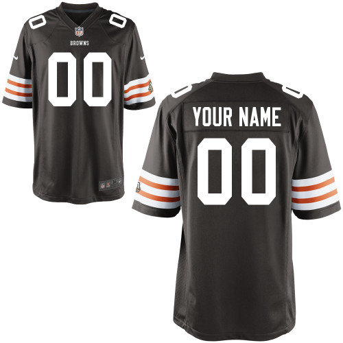 Men's Nike Cleveland Browns Customized Game Team Color Jerseys (S-4XL)