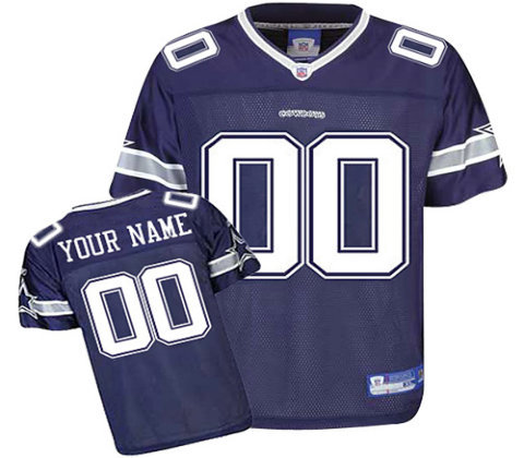 Dallas Cowboys Customized Replica Team Color Jerseys