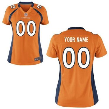Women's Nike Denver Broncos Customized Game Team orange Jerseys