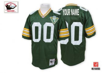 Customized Green Bay Packers Jersey Throwback Green Super Bowl Football Jersey