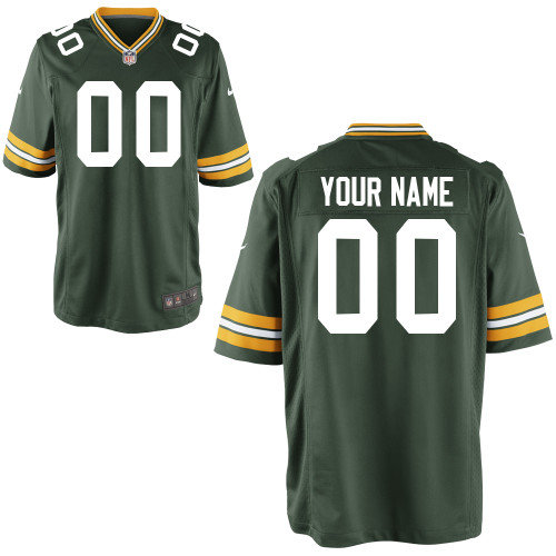 Nike Green Bay Packers Customized Game Team Color Jerseys
