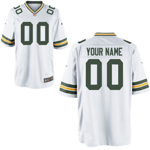 Nike Green Bay Packers Customized Game White Jersey