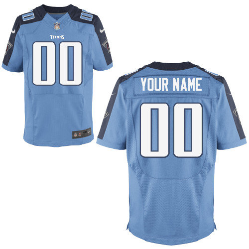 Men's Nike Tennessee Titans Customized Elite Team Color Jerseys