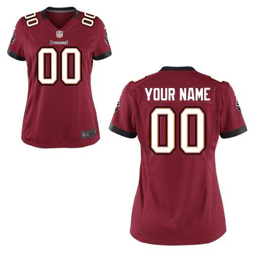 Women's Nike Tampa Bay Buccaneers Customized Game Team red Jerseys
