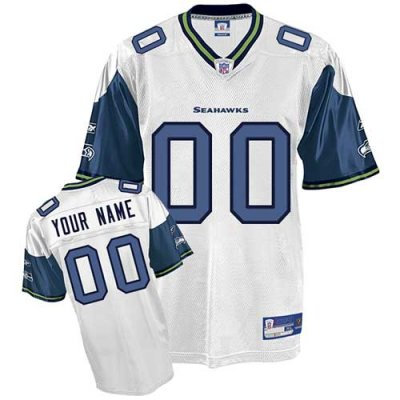 Customized Seattle Seahawks Jersey Eqt White Football Jersey