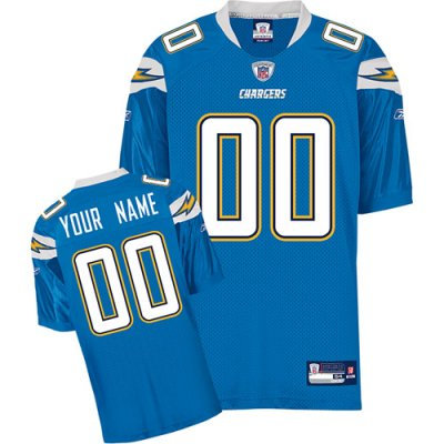 Customized San Diego Chargers Jersey Baby Blue Football Jersey