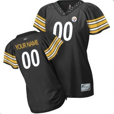 Customized Pittsburgh Steelers Jersey Women Field Flirt Fashion Football Jersey