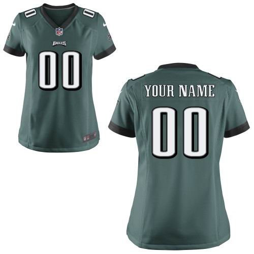 Women's Nike Philadelphia Eagles Customized Game Team green Jerseys