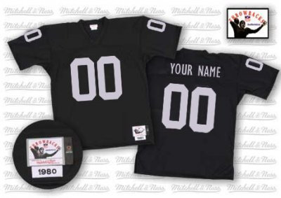Customized Oakland Raiders Jersey Throwback Black Football Jersey
