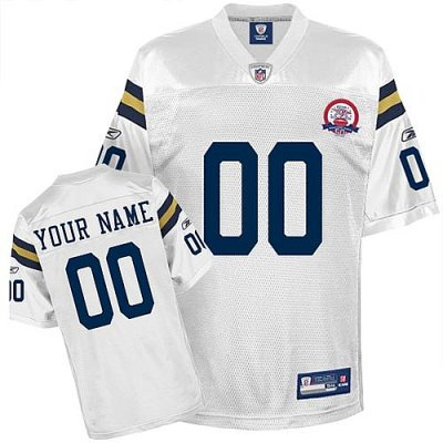 Customized New York Jets Jersey Titans Of New York Afl 50th Anniversary White Football Jersey