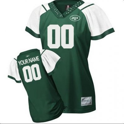 Customized New York Jets Jersey Women Field Flirt Fashion Football Jersey