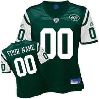 New York Jets Women Customized Green Jersey