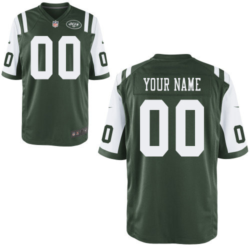 Men's Nike New York Jets Customized Game Team Color Jerseys (S-4XL)