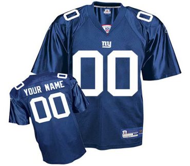 New York Giants Customized Replica Team Color Jerseys