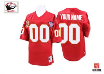 Customized Kansas City Chiefs Jersey Throwback Red Football Jersey