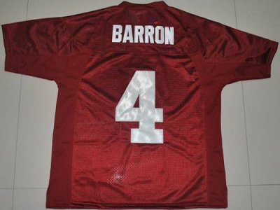 Crimson Tide #4 Mark Barron Red 2012 BCS Championship Patch Embroidered NCAA Jersey