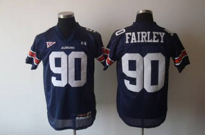 Tigers #90 Fairley Blue Embroidered NCAA Jersey