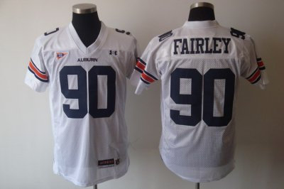 Tigers #90 Fairley White Embroidered NCAA Jersey