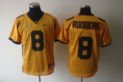 Golden Bears #8 Rodgers Gold Embroidered NCAA Jersey
