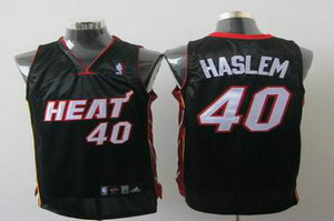 Miami Heat 40 HASLEM BLACK JERSEYS Miami Heat 40 HASLEM BLACK JERSEYS