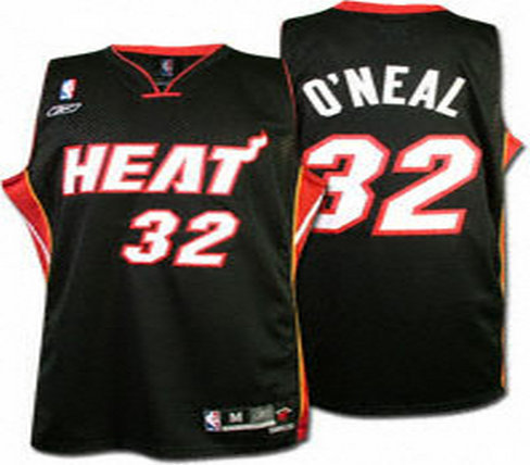 NBA Miami Heat #32 Shaquille O Neal Black Swingman Jersey NBA Miami Heat #32 Shaquille O Neal Black Swingman Jersey