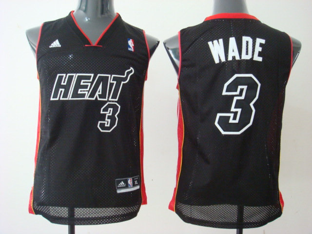 NBA Miami Heat 3 Wade black SWINGMAN jersey NBA Miami Heat 3 Wade black SWINGMAN jersey