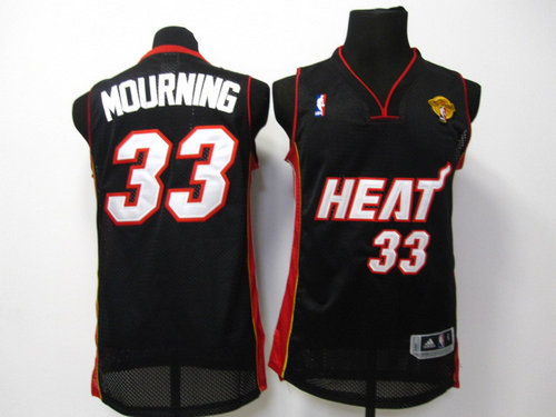 NBA miami heat 33 Mourning black 2011 Finals patch Swingman jersey NBA miami heat 33 Mourning black 2011 Finals patch Swingman jersey