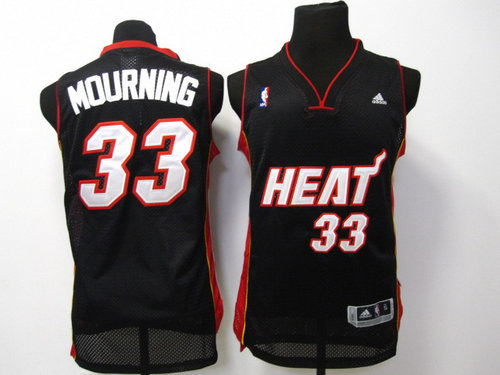 NBA miami heat 33 Mourning black jersey NBA miami heat 33 Mourning black jersey
