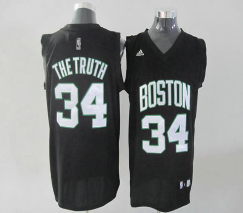 Boston Celtics 34 Paul Pierce The Truth black Fashion Jersey Boston Celtics 34 Paul Pierce The Truth black Fashion Jersey