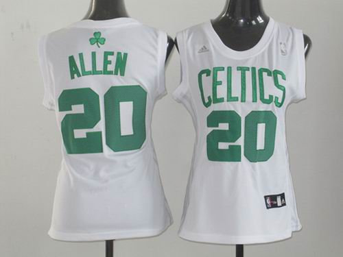 women Boston Celtics 20 Ray Allen white jerseys women Boston Celtics 20 Ray Allen white jerseys