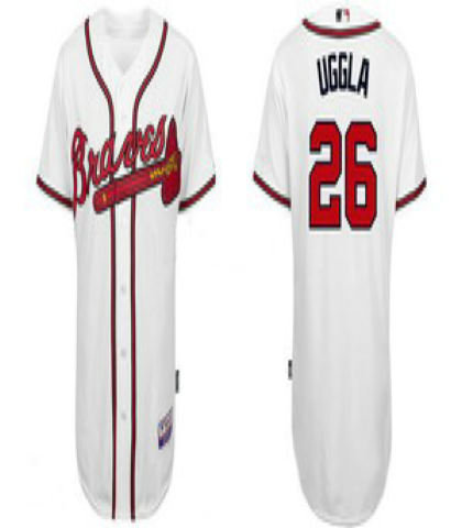 Atlanta Braves 2011 Beseball 26 Dan Uggla White jerseys