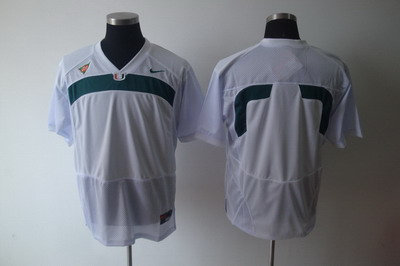 NCAA Miami Hurricanes blank white Jerseys ACC patch