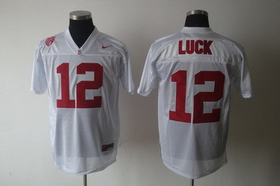 NCAA Stanford Cardinals #12 Andrew luck white